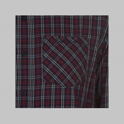 Pierre Cardin pánska károvaná košeľa s dlhým rukávom, materiál: 100%bavlna farba modro-červeno-biela